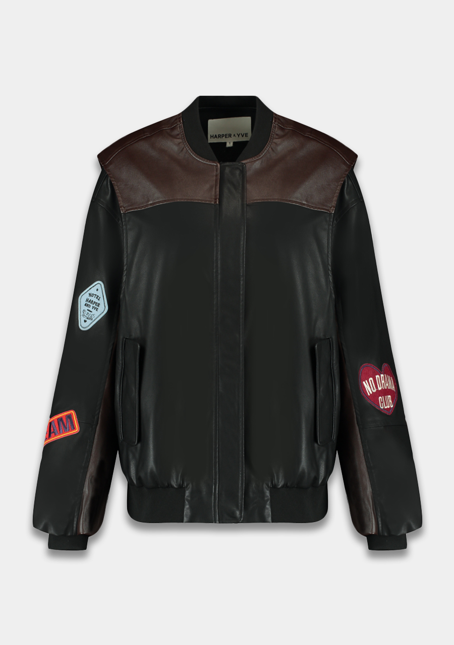 Harper & Yve Bomberjack Pleuni AW25P203 Donker bruin