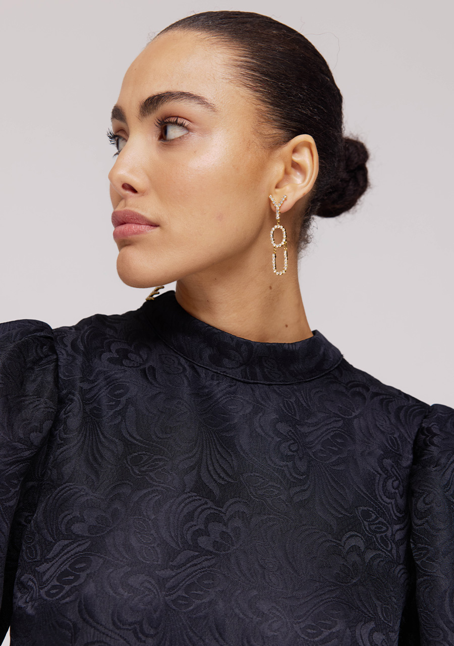 Harper & Yve Oorbellen Love you DW25BACC08 Goud