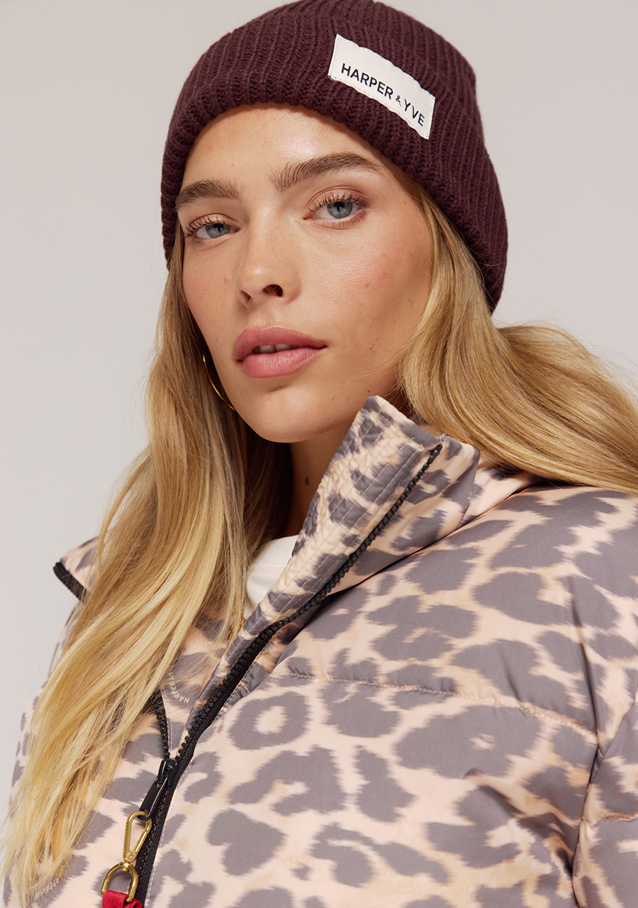 Harper & Yve Beanie harper AW25NACC01 Donker bruin