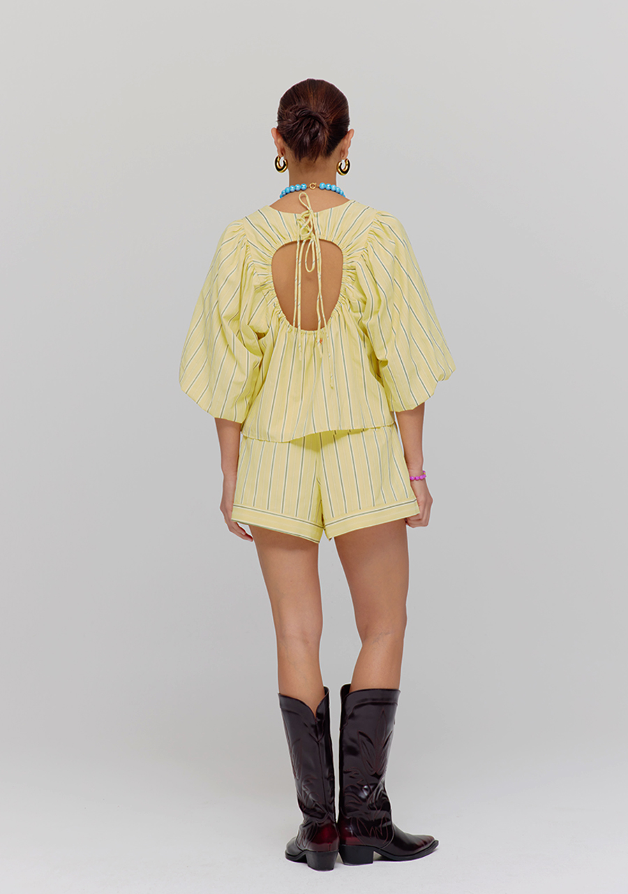 Harper & Yve Short Yessie HS25P102 Licht geel