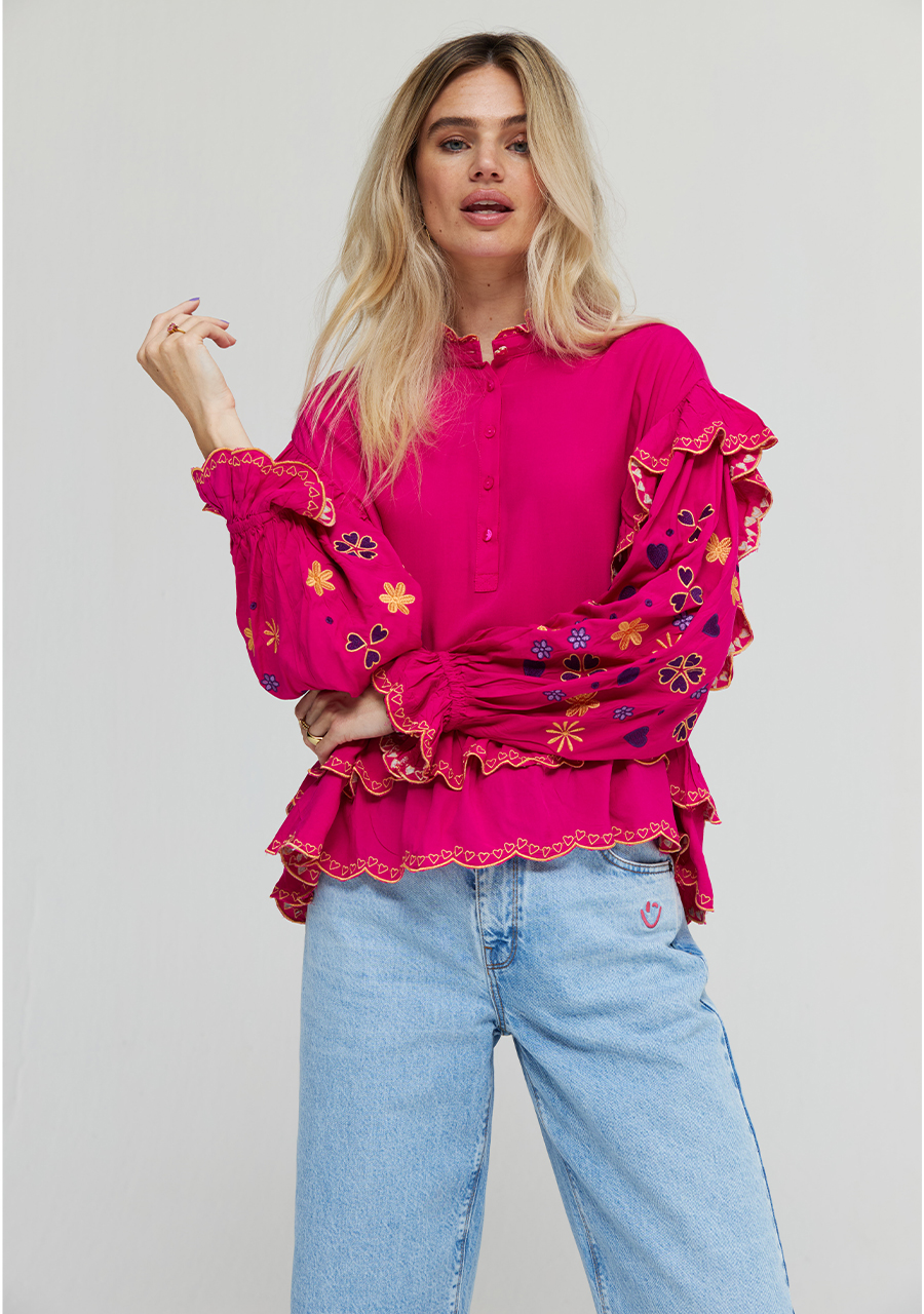 Harper & Yve Blouse Joan AW24P605 Roze