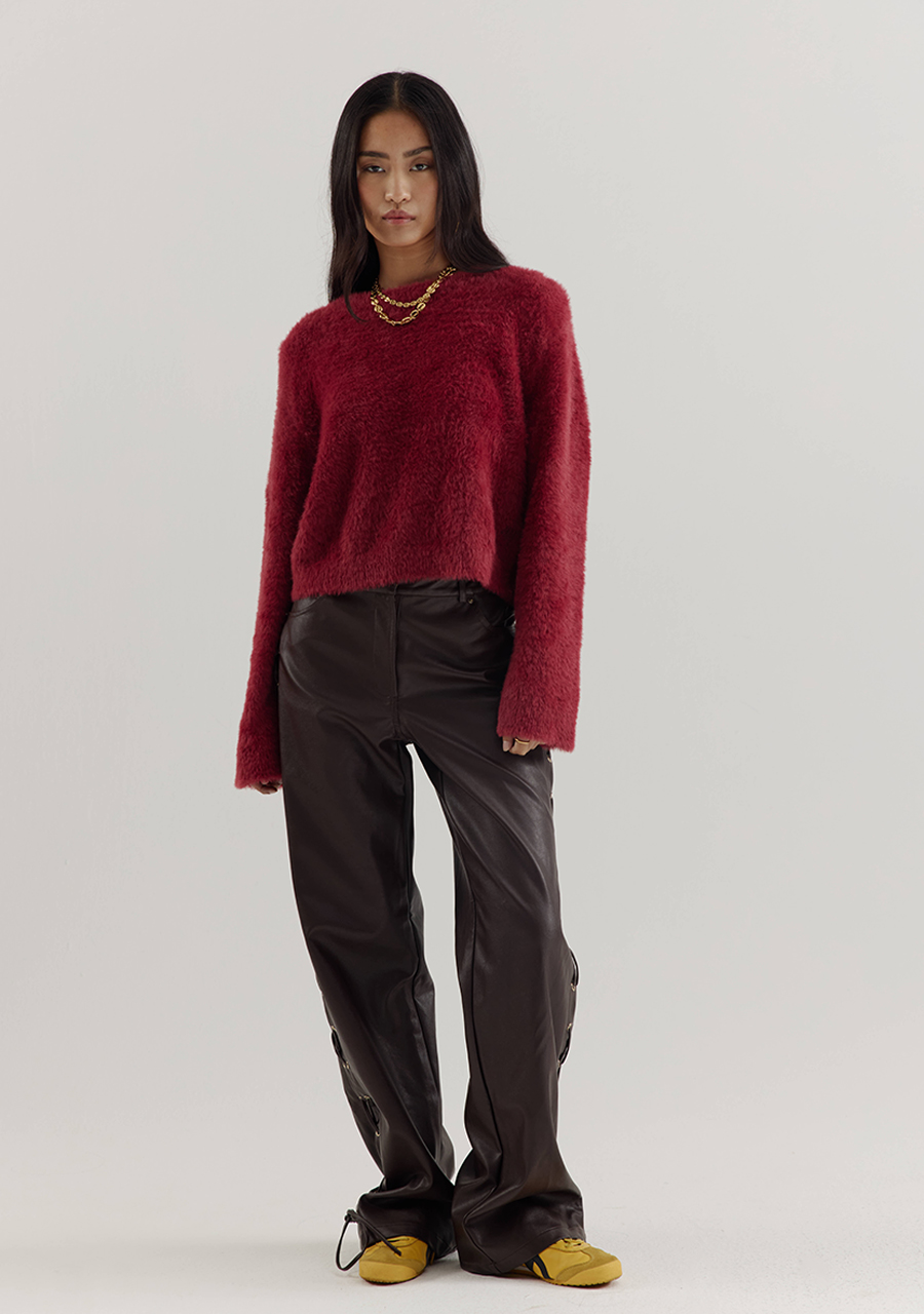 Harper & Yve Broek Sally AW25P105 Donker bruin