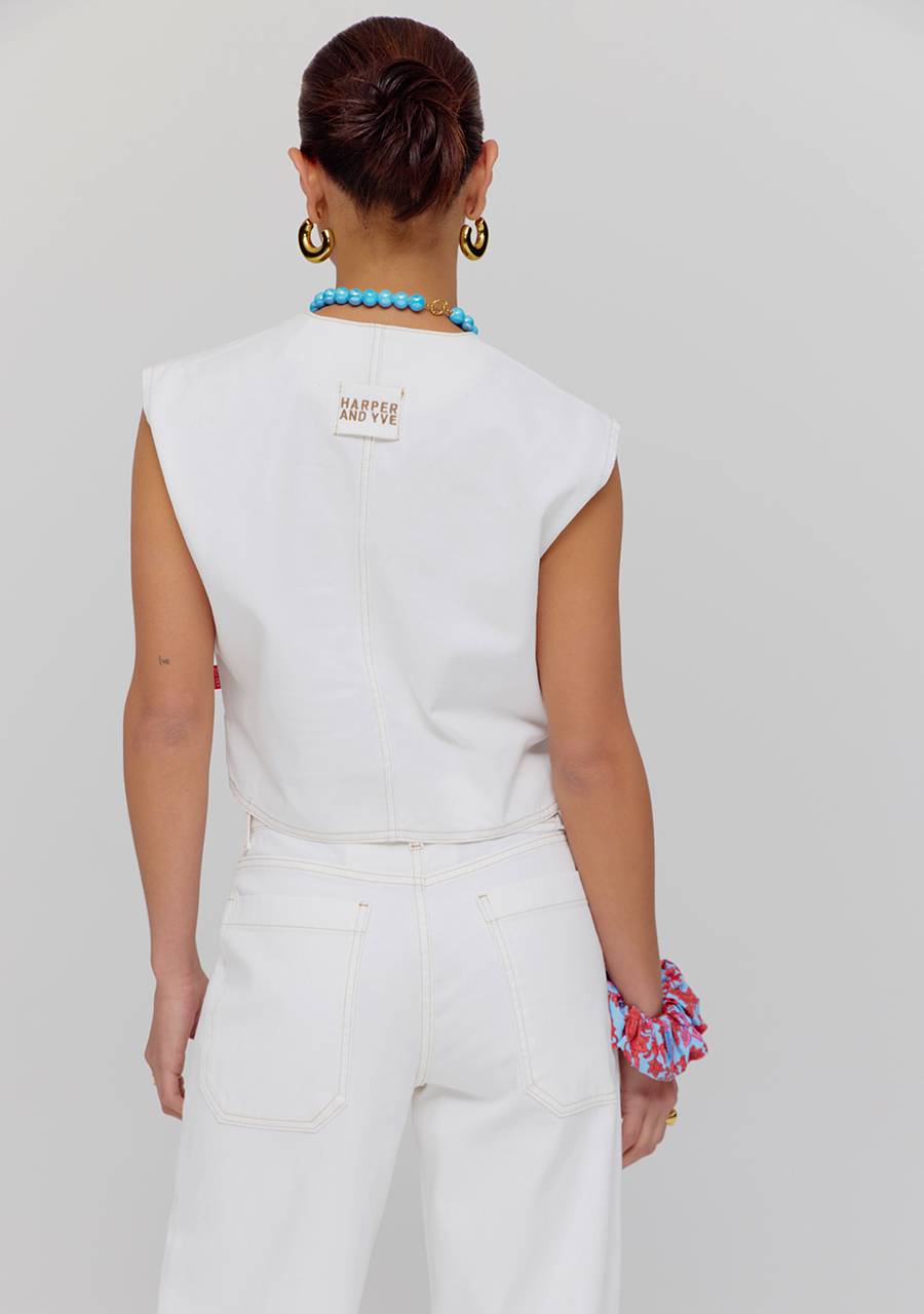 Harper & Yve Gilet Gilly HS25R201 Ecru