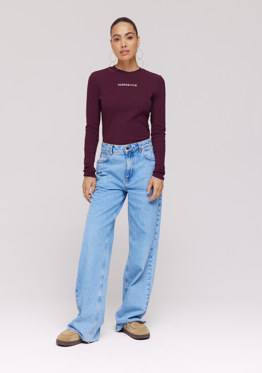 Harper & Yve Top Cammy DW25P615 Bordeaux