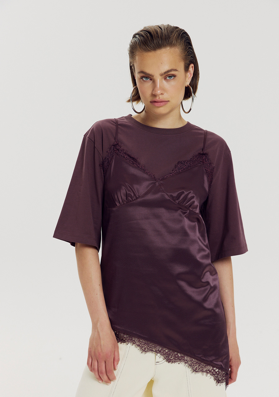 Harper & Yve Top Faye AW6P403 Donker Paars
