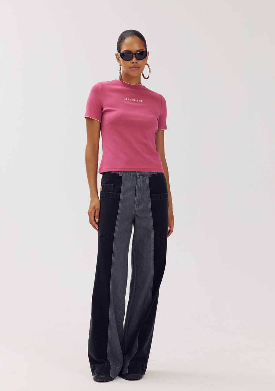 Harper & Yve Top Cammy AW6P400 Donker rose