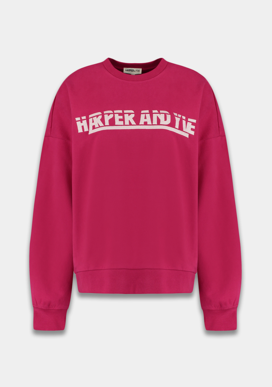 Harper & Yve Sweater Lex SS6Y503 Donker rose