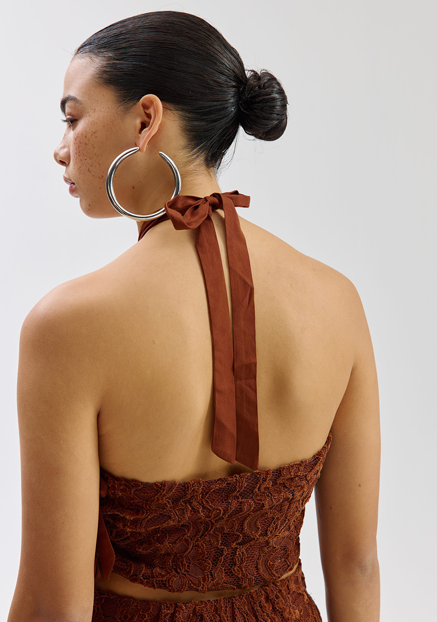 Harper & Yve Top Kees SS6P400 Bruin