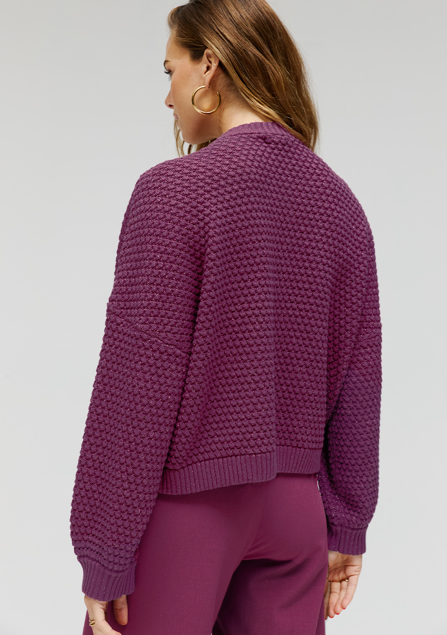 Harper & Yve Vest Rika AW24W801 Donker Paars Harper & Yve Vest Rika AW24W801 Donker Paars