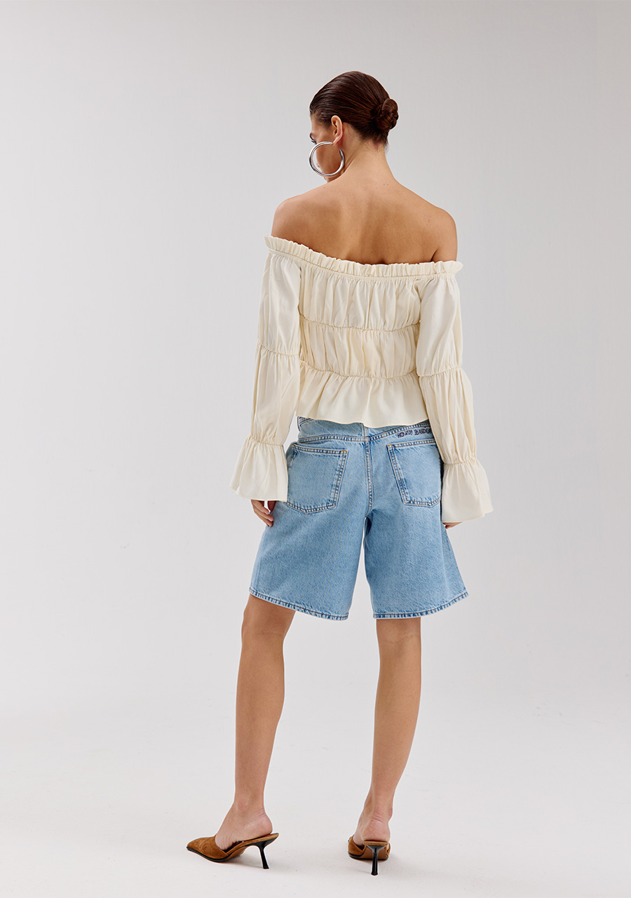 Harper & Yve Top Roan SS6P611 Ecru