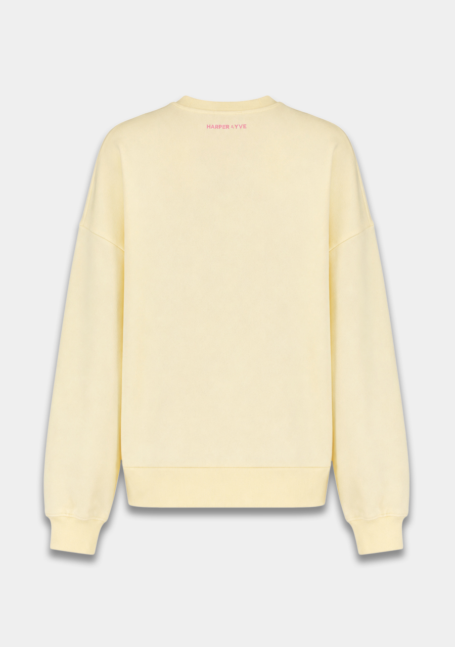 Harper & Yve Sweater Wheel AW6Y505 Licht geel