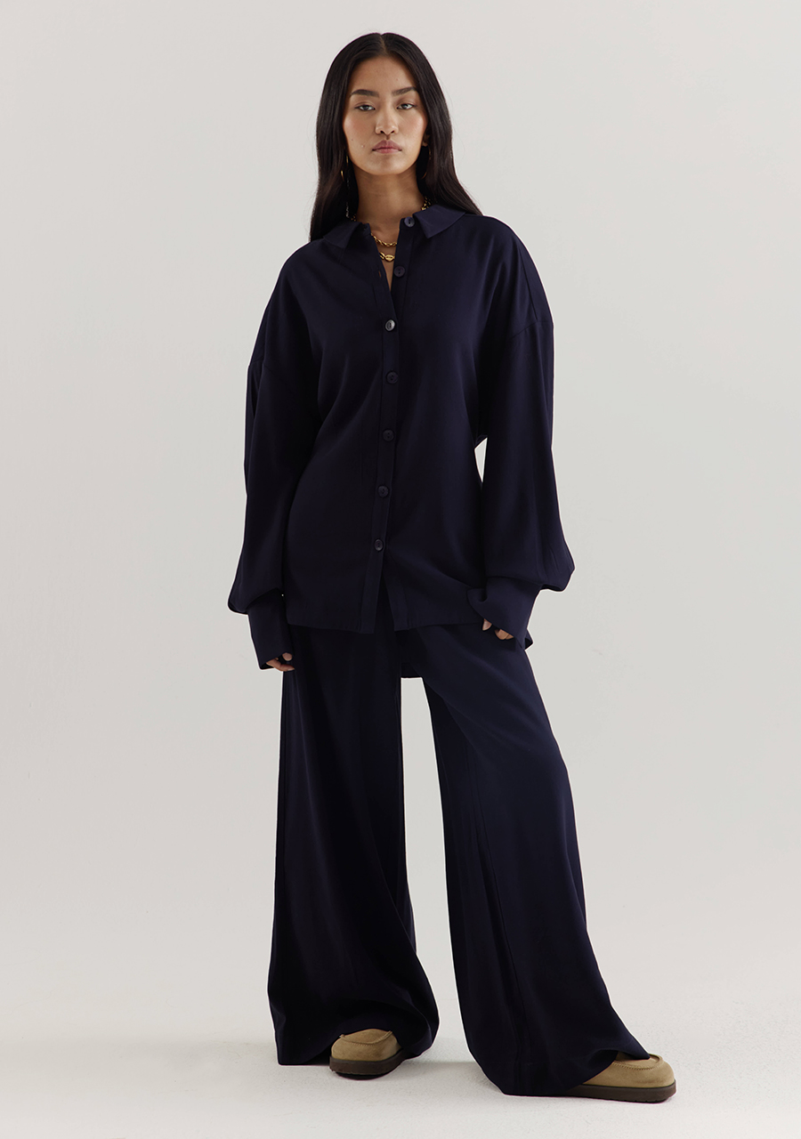 Harper & Yve Blouse HELENA AW25P600 Donker blauw