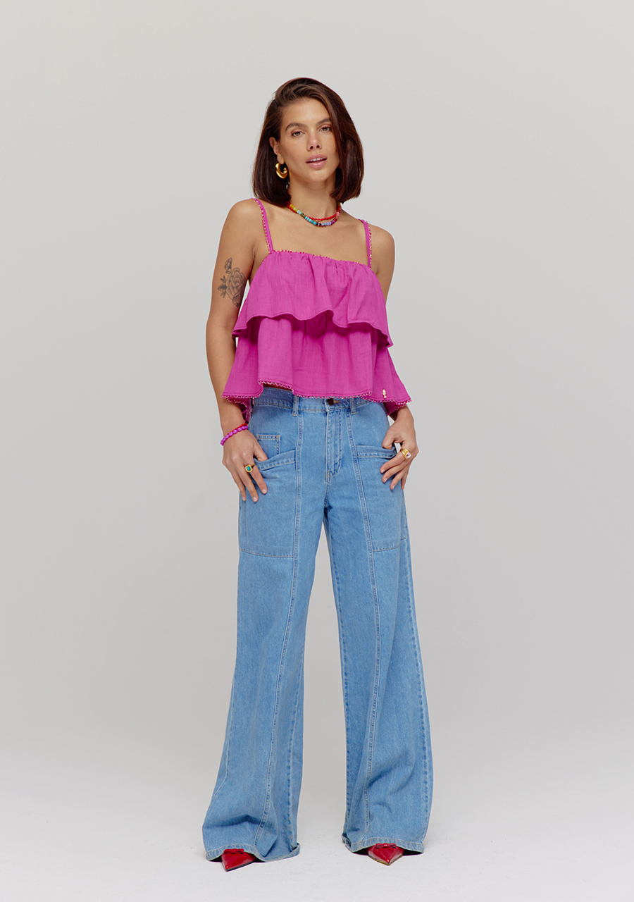 Harper & Yve Top Maye HS25P409 Donker Paars