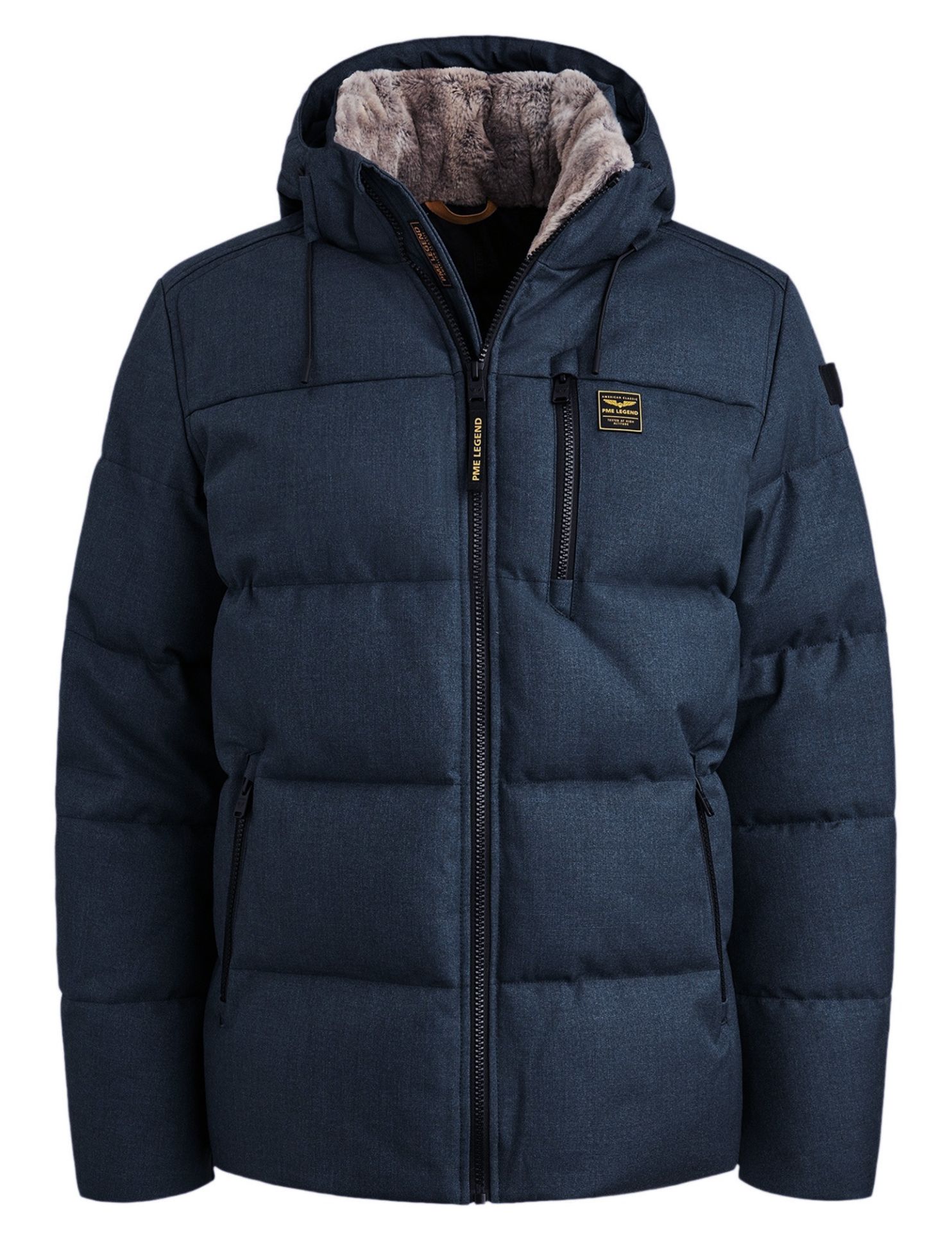 ATLAS FOR MEN - Parka tegen de vrieskou met capuchon met imitatiebont